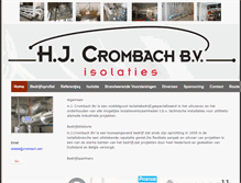 Tablet Screenshot of crombach.com